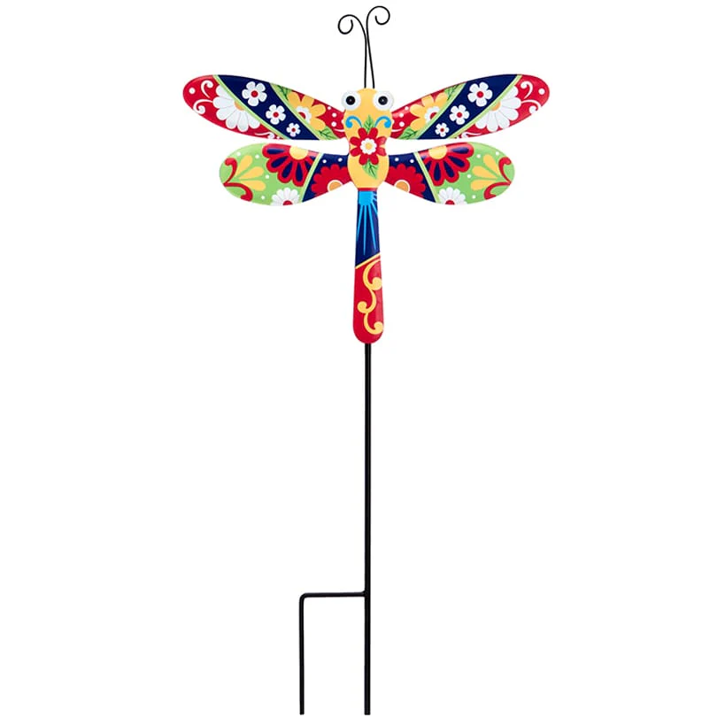 Talavera-Inspired Garden Stakes-Butterfly or Hummingbird - Image 5