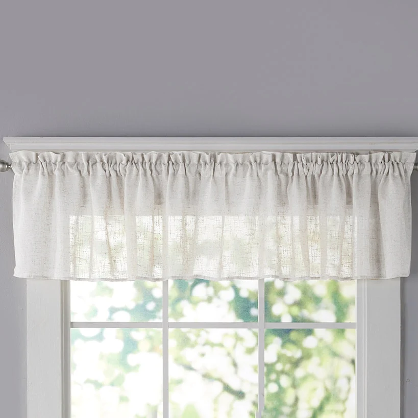 Textured Linen Blend Valance