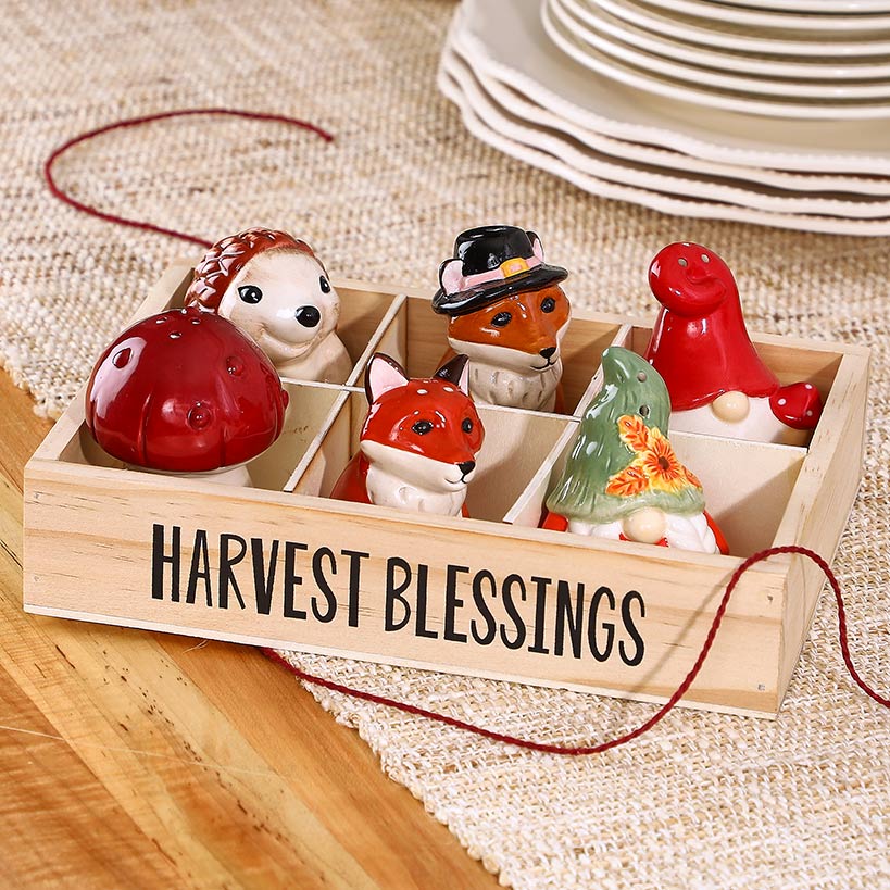 Thanksgiving Salt and Pepper Set 6 Pc. - Image 4