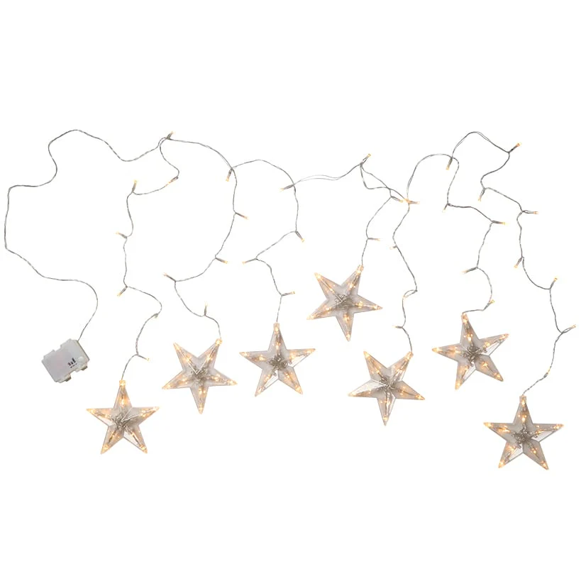 Themed Multi-Use Star Curtain Lights - Image 2