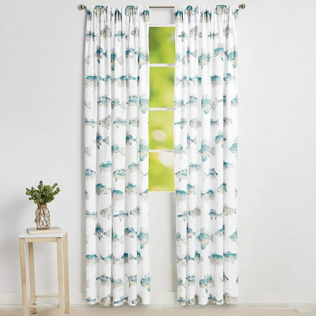Tisa Fish Window Panel 50" x 63" or 50" x 84"