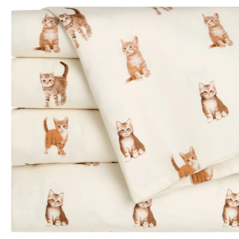 Ultra-Soft Microfiber Sheet Set Cats and Dogs - Image 9