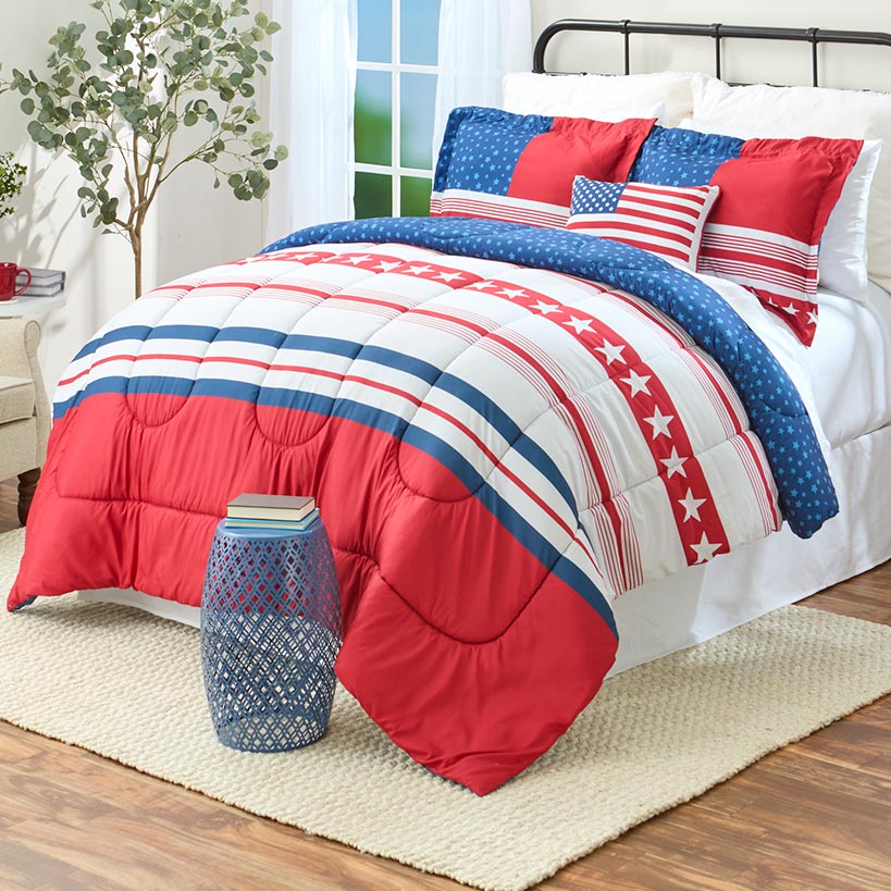USA Striped Accent Pillow - Image 2