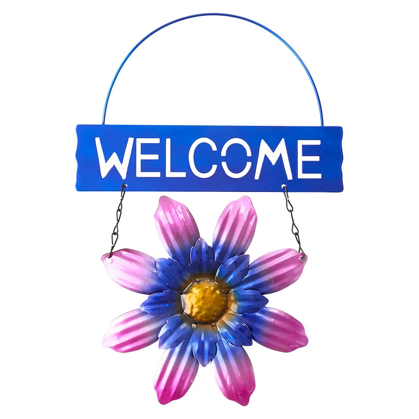 Vibrant Spring Welcome Sign Metal Wall Decor - Image 7