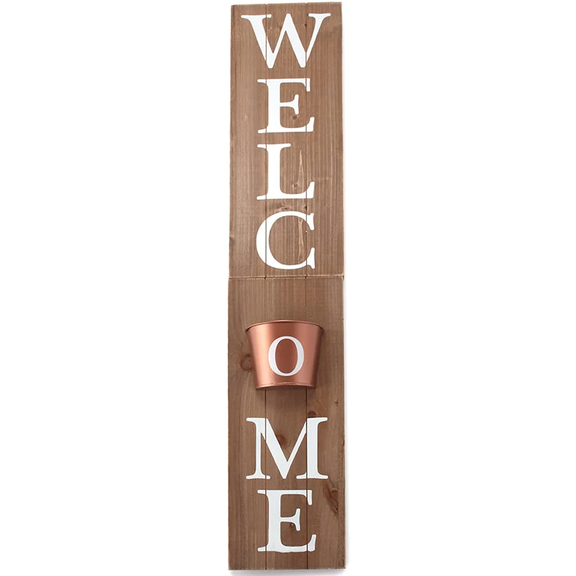 Welcome Sign with Planter - Image 4