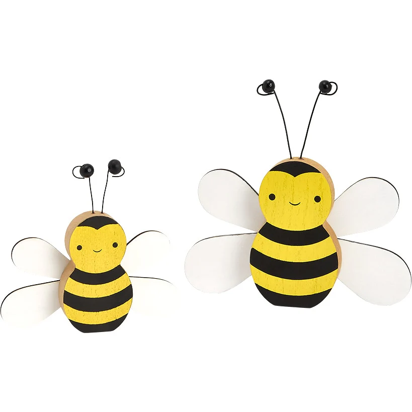 Whimsical Honeybee Pair Decor - Image 3