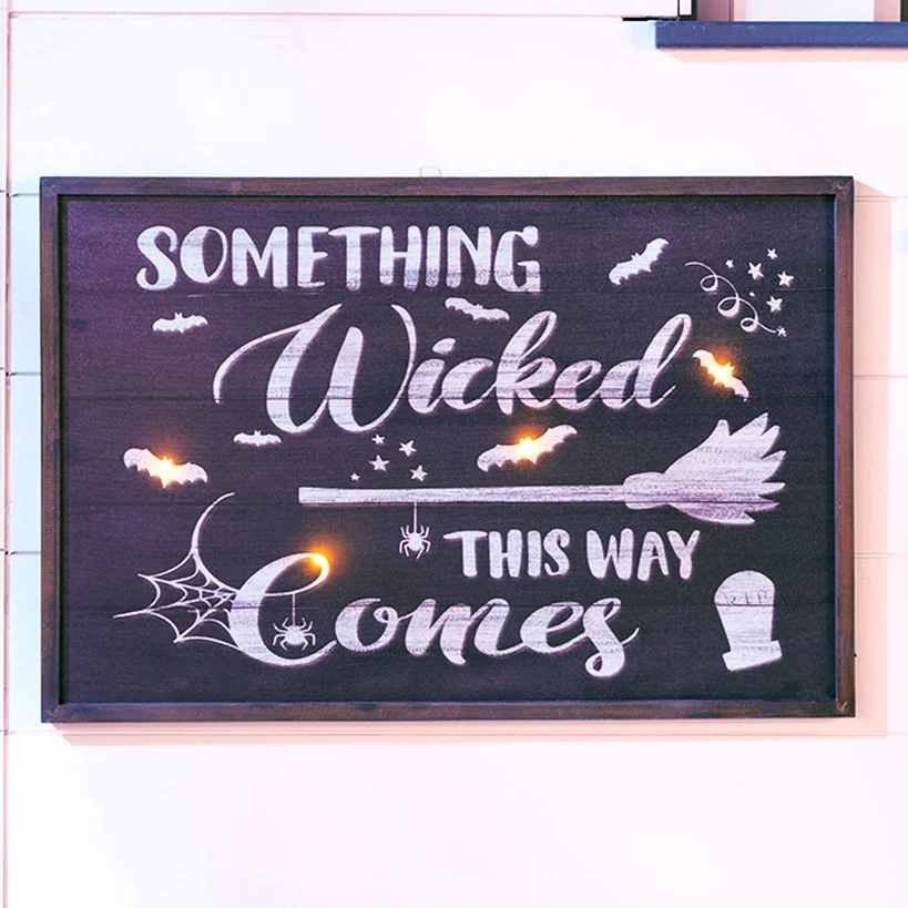 Wicked Halloween Lighted Canvas Decor - Image 2