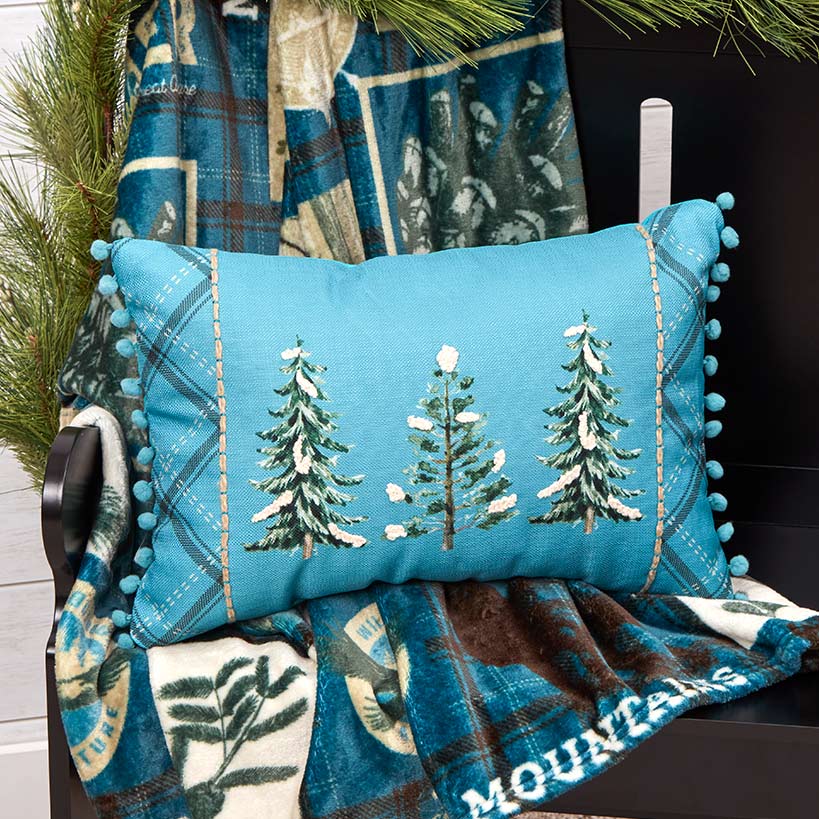 Wildlife Explorer Embroidered Decorative Pillow - Image 2