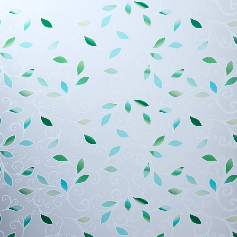 Window Film PVC Embossed In Geometric Ivy Or Square Design - Image 6