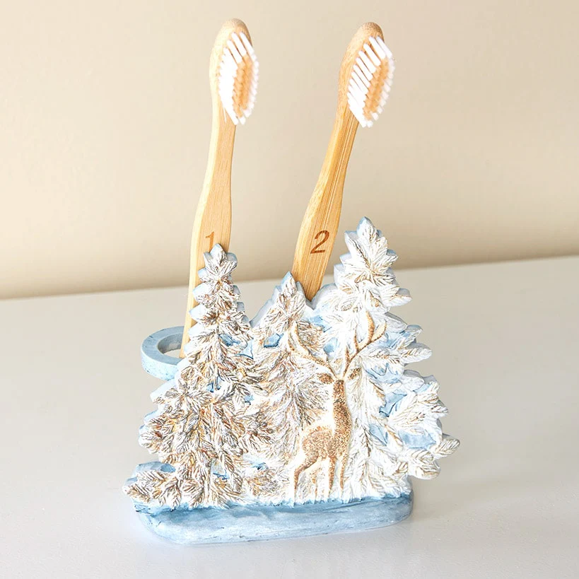 Winter Wonderland Toothbrush Holder or Valance - Image 2