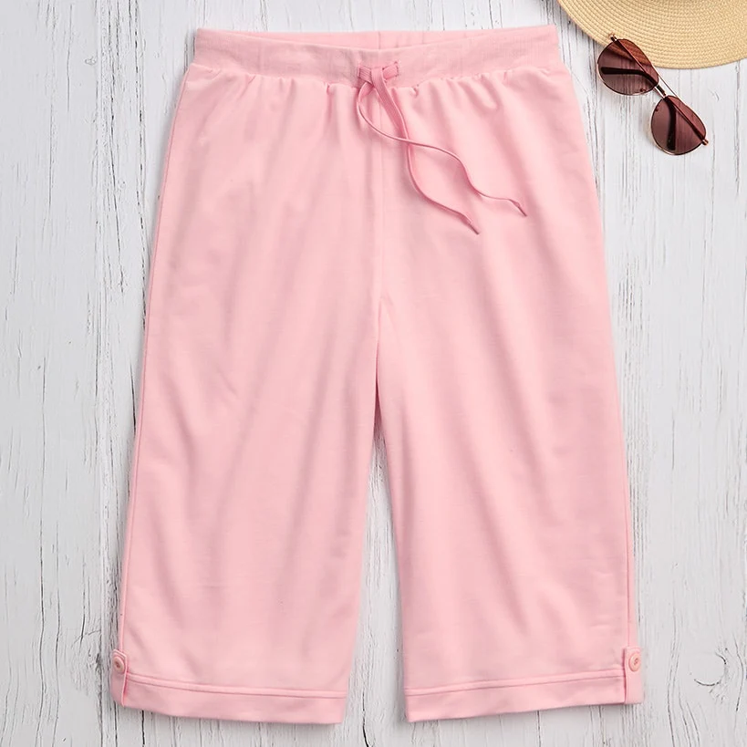 Women's Bermuda Long Shorts with Drawstring Waist - Image 4