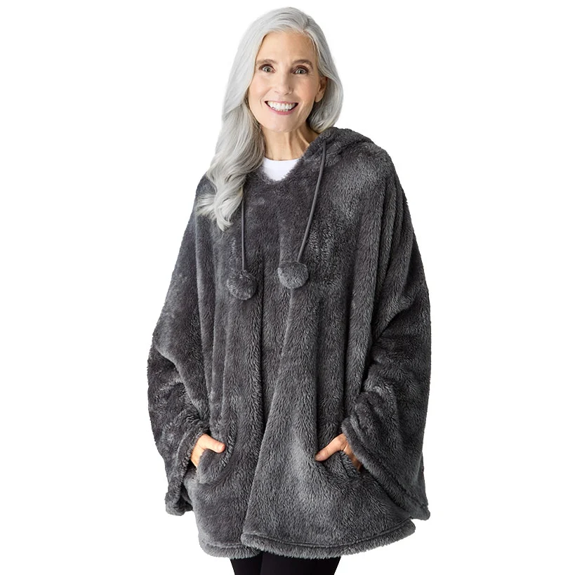 Women's Comfy Cozy Weekend Poncho - Image 8