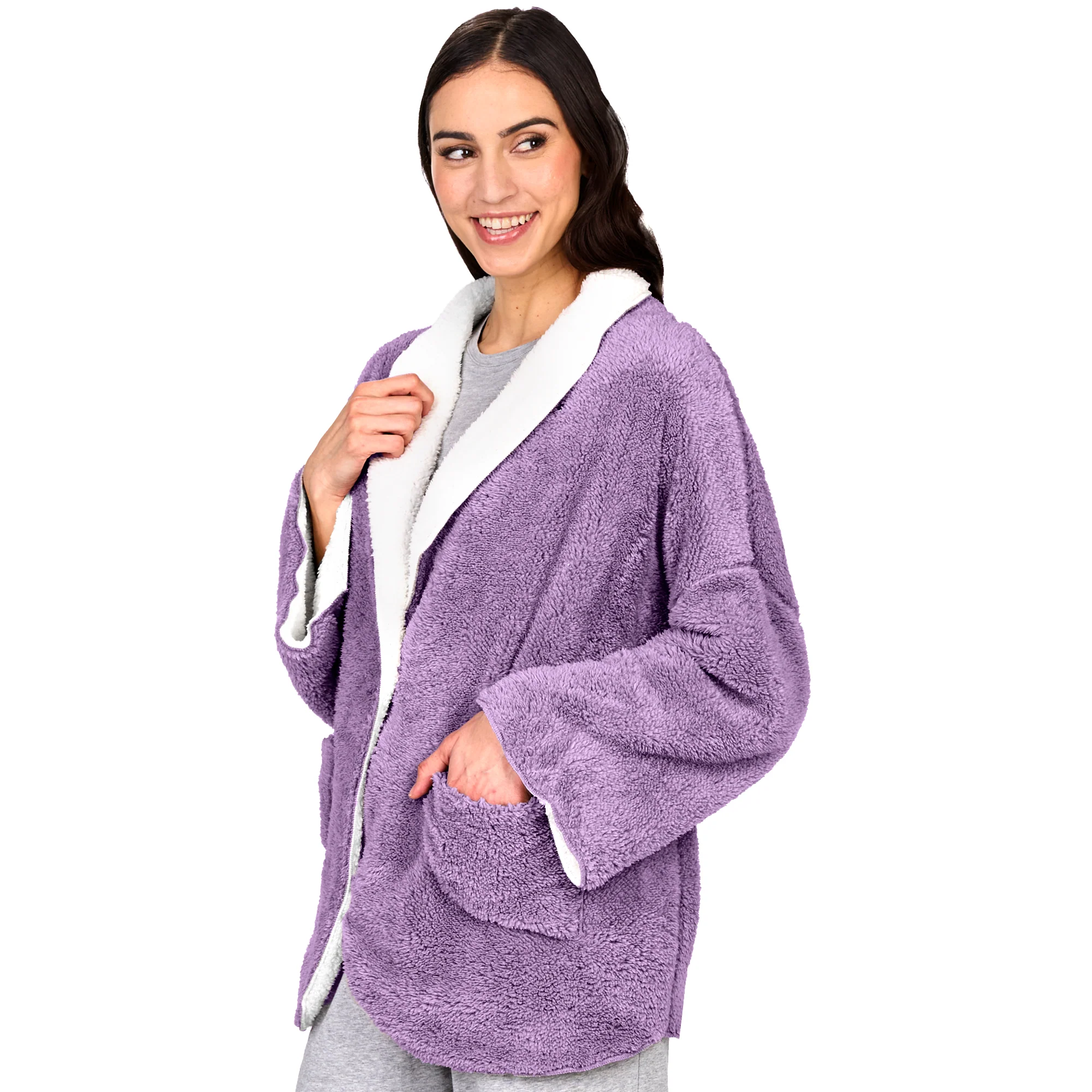 Women's Fleece Reversible Jacket - Image 12