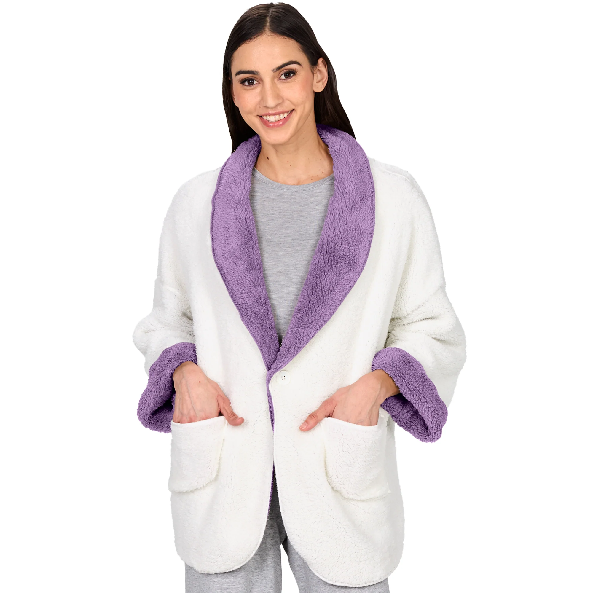 Women's Fleece Reversible Jacket - Image 15