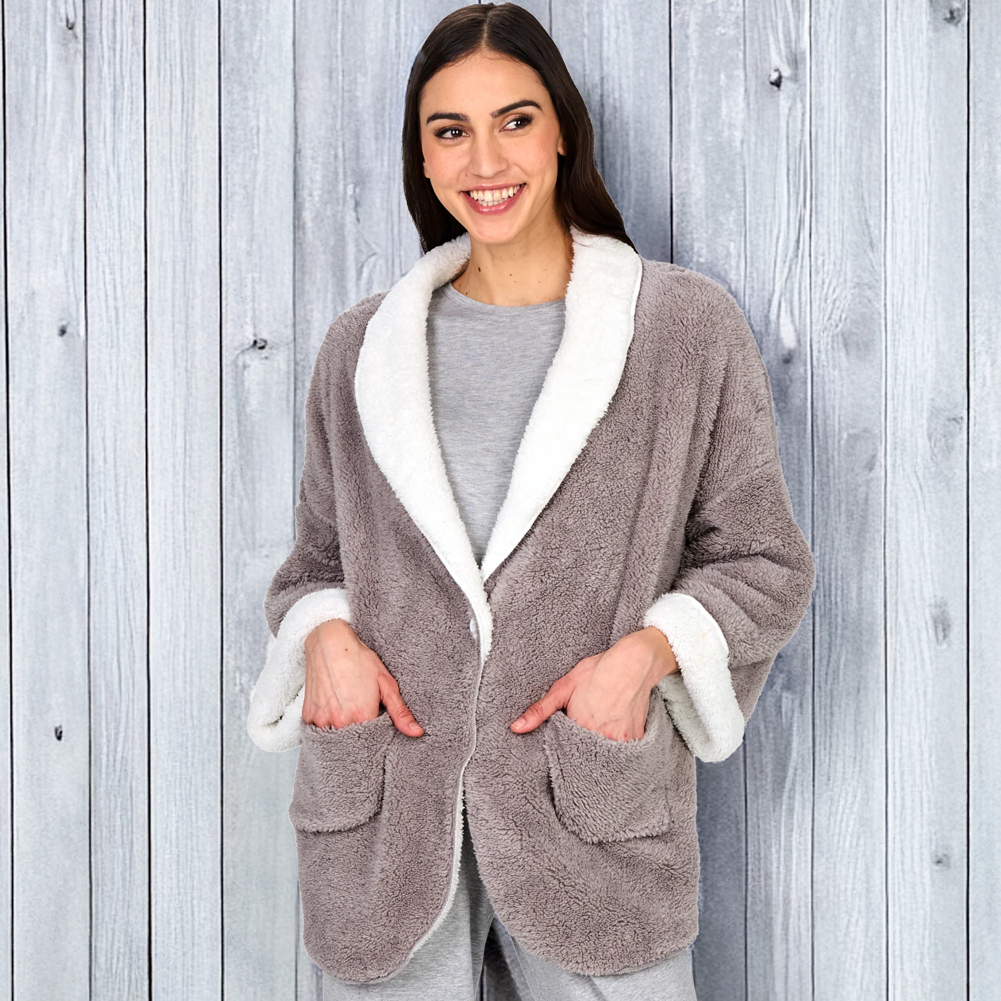 Women's Fleece Reversible Jacket - Image 3