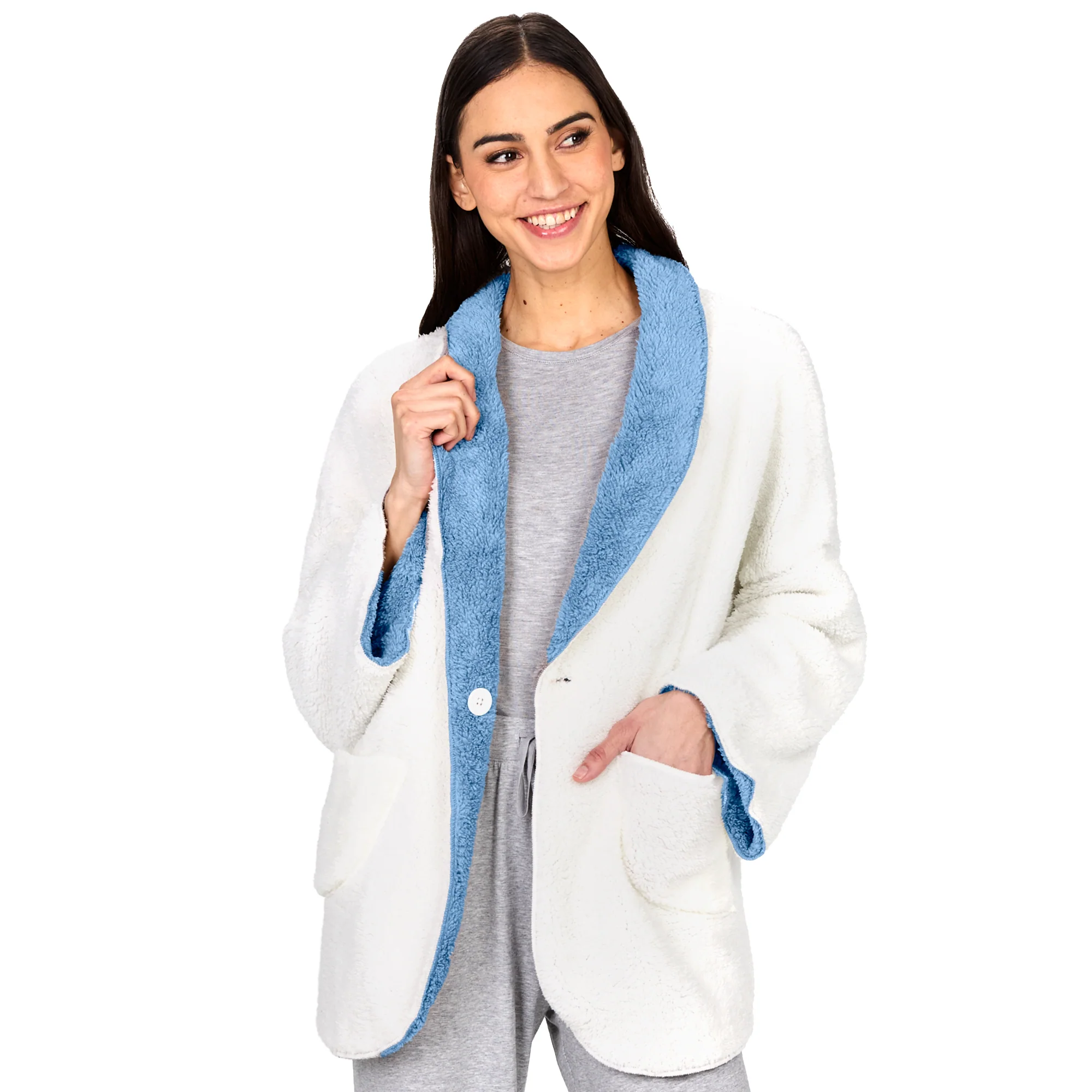 Women's Fleece Reversible Jacket - Image 8
