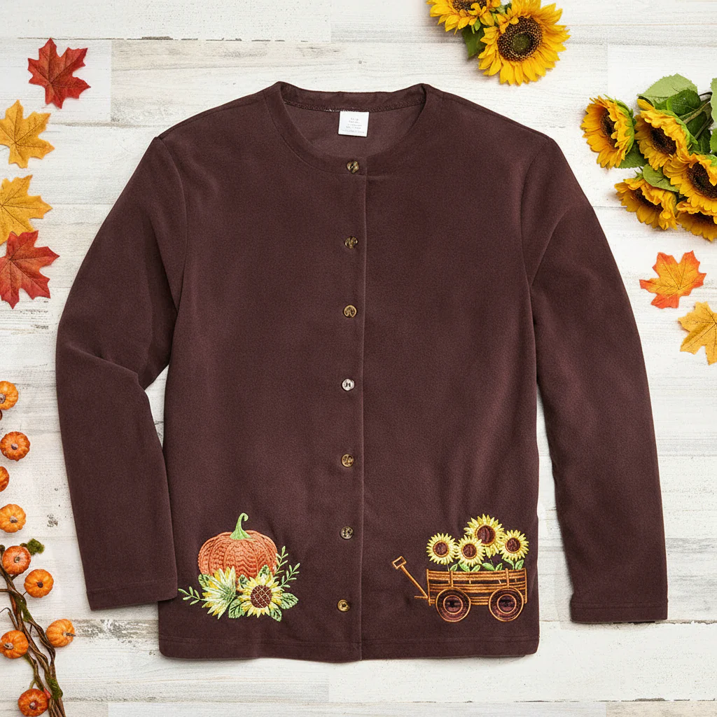 Women's Harvest Button Down Cardigan Sweater - Image 2