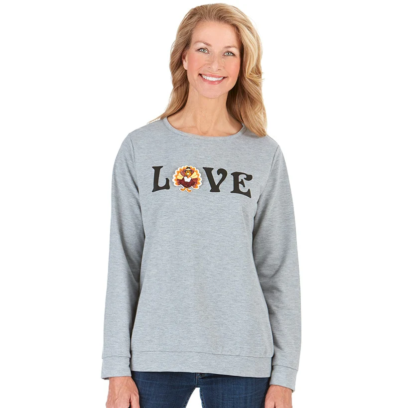 Women's Holiday Top with Interchangeable Patches - Image 4