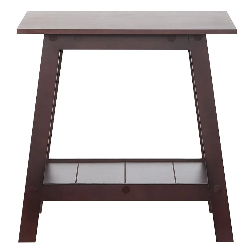 Wood Rectangular 2-Tier Accent Side Table - Image 5