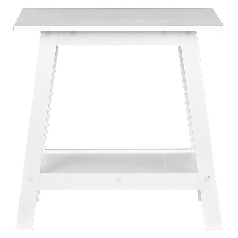 Wood Rectangular 2-Tier Accent Side Table - Image 6