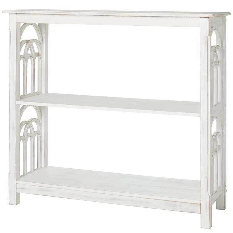 Wooden Console Table with Arched Side Accent - 2-Tier - 30"H - Image 5