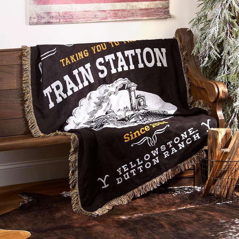 Yellowstone Woven Jacquard Throw 46" x 60" - Image 2