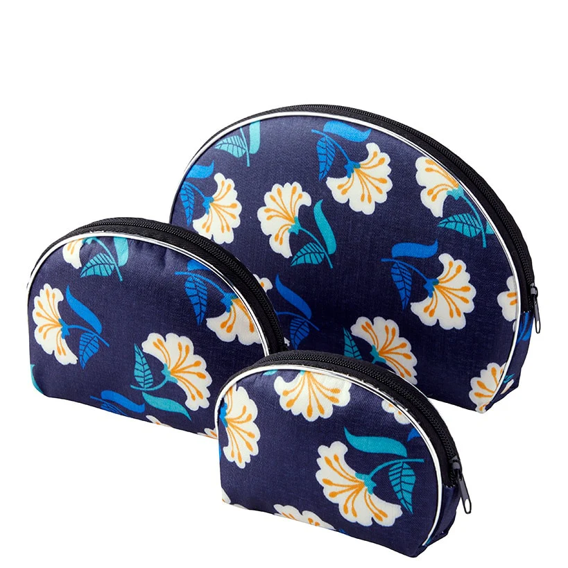 Zippered Cosmetic Bags Set of 3 - Image 2